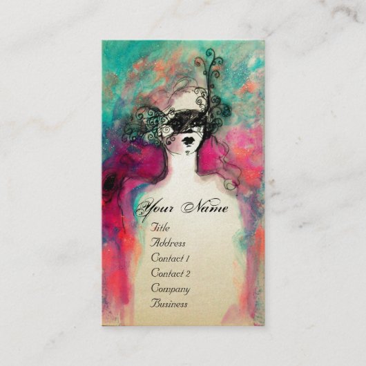 CHARM MONOGRAM, White Pearl Paper Visitekaartje (Voorkant)