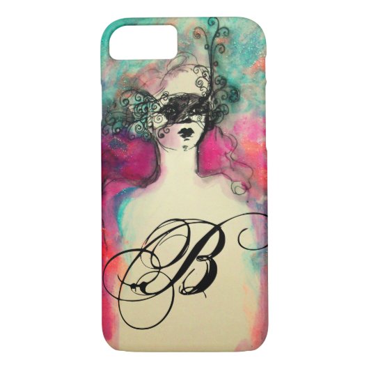 CHARM/MYSTERIEUZE BEAUTY MONOGRAM Case-Mate iPhone CASE (Achterkant)