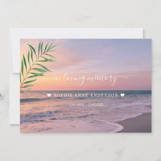 Charm Ocean Beach Uitzicht Deel een Geheugenaanwez Aankondiging (Achterkant)