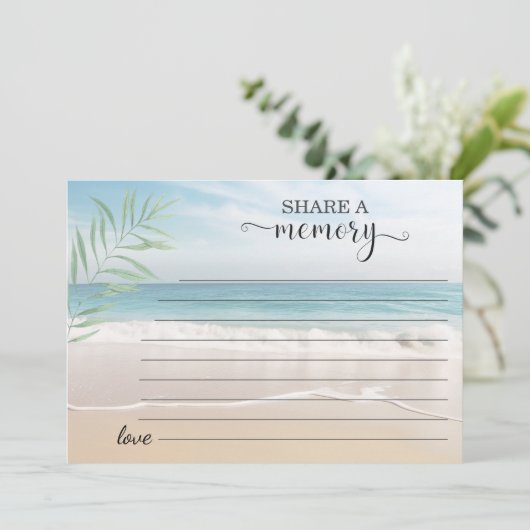 Charm Ocean Beach View Herinnering Aanwezigheid Aankondiging (Staand voorkant)