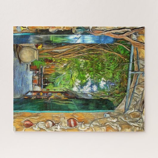 Charm of the tavern in Kreta. Legpuzzel (Horizontaal)