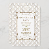 Charm Old Hollywood Great Gatsby New Year Party Kaart (Voorkant / Achterkant)