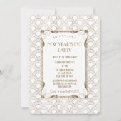 Charm Old Hollywood Great Gatsby New Year Party Kaart (Voorkant)