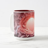 Charm ontmoet slok: Roze 3D Vlinder Mok Delight (Voorkant links)