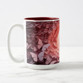 Charm ontmoet slok: Roze 3D Vlinder Mok Delight (Links)