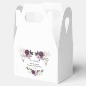 Charm Paars Pink Floral Gold Bachelorette Bedankdoosjes (Geopend)