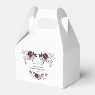Charm Paars Pink Floral Gold Bachelorette Bedankdoosjes