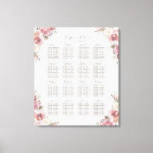 Charm Peach Peonies Pink Seating Chart