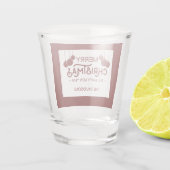 Charm Prettig Kerstfeest en Gelukkig Nieuwjaar Mon Shot Glas (Achterkant)