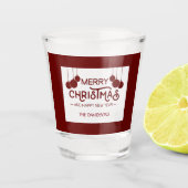 Charm Prettig Kerstfeest en Gelukkig Nieuwjaar Mon Shot Glas (Voorkant)