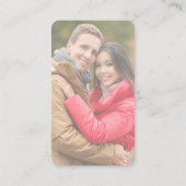 Charm QR Code Foto bruiloft Website Visitekaartje (Achterkant)