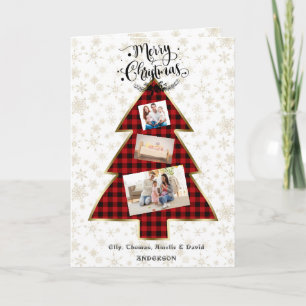 Charm Red Buffalo Gold Uw foto voor kerst Kaart