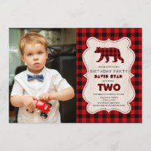 Charm Red Buffalo Lumberjack Foto 2e verjaardag