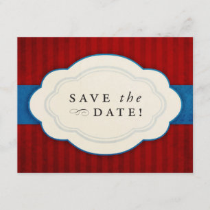 Charm Red, White en Blue Save the Dates Save The Date