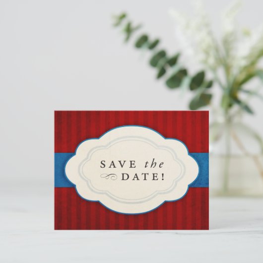Charm Red, White en Blue Save the Dates Save The Date (Staand voorkant)
