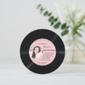 Charm Retro Vinyl Record foto Birthday Kaart (Staand voorkant)