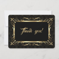 Charm Roaring 20s Gold Art Deco Wedding Bedankt