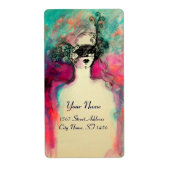 CHARM, roze groen zwart blauw Etiket (Voorkant)