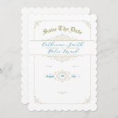  Charm Save the Date Kaart (Voorkant / Achterkant)