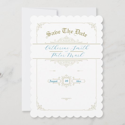  Charm Save the Date Kaart (Voorkant)