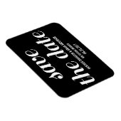 Charm Save the Date Magnet, Black Magneet (Rechterzijde)