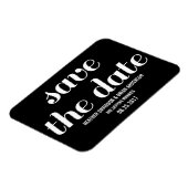 Charm Save the Date Magnet, Black Magneet (Linkerzijde)