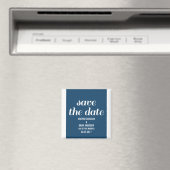 Charm Save the Date Magnet, Dark Blue Magneet (Insitu (Vaatwasser))