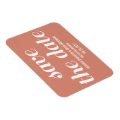 Charm Save the Date Magnet, Oranje Magneet (Rechterzijde)
