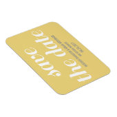 Charm Save the Date Magnet, Yellow Magneet (Rechterzijde)