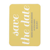 Charm Save the Date Magnet, Yellow Magneet (Verticaal)