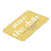 Charm Save the Date Magnet, Yellow Magneet (Linkerzijde)