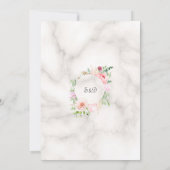 Charm Spring Garden Flowers Bloom Wedding Kaart (Achterkant)