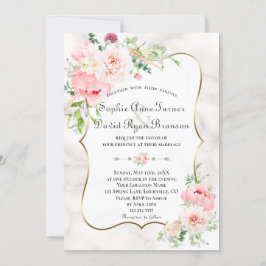Charm Spring Garden Flowers Bloom Wedding Kaart