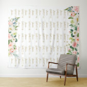 Charm Struik Flowers Sweet 16 Step & Repat Backdro Wandkleed (In Situ (horizontaal))