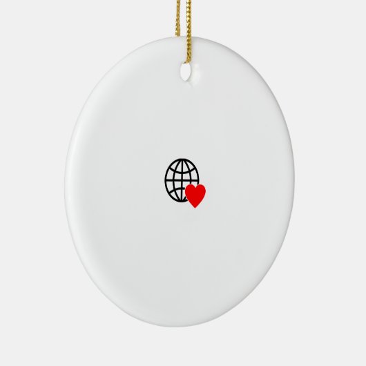 Charm toevoegen aan uw kerstboom keramisch ornament (Rechts)