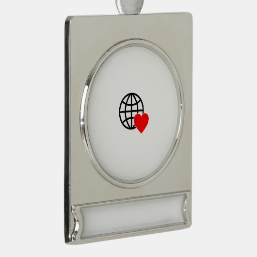 Charm toevoegen aan uw kerstboom verzilverd banner ornament (Rechts)