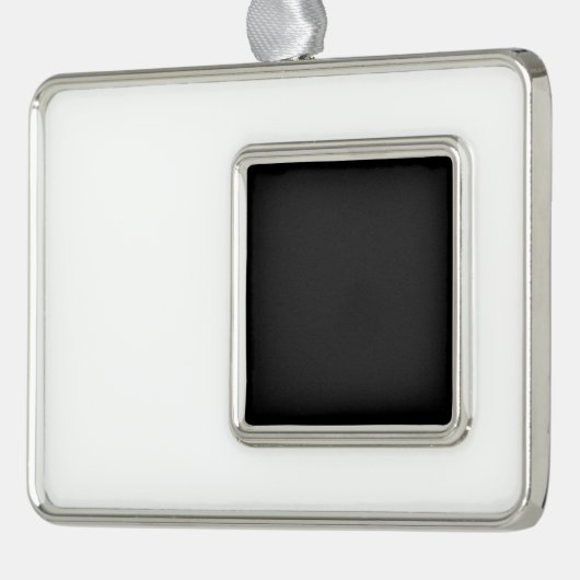 Charm toevoegen aan uw kerstboom verzilverd omlijst ornament (Links)
