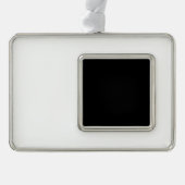 Charm toevoegen aan uw kerstboom verzilverd omlijst ornament (Voorkant)