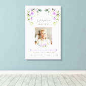 Charm viering van het leven Foto Funeral grafmonum Canvas Afdruk (Insitu (Houten vloer))