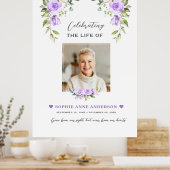 Charm viering van het leven Foto Funeral grafmonum Poster (Keuken)