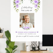 Charm viering van het leven Foto-herdenkingsdienst Poster (Thuiskantoor)