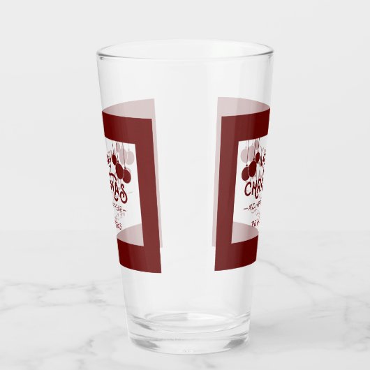 Charm Vrolijk Kerstfeest en Gelukkig Nieuwjaar Mon Glas (Rechts)