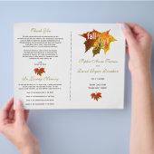 Charm Waterverf Blush Pink Floral Wedding Programm Flyer (Hand)