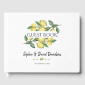 Charm Waterverf Lemon Tropical Wedding Planner Gastenboek (Voorkant)