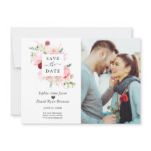 Charm Waterverf Pink Red Flowers Foto Weddenschap