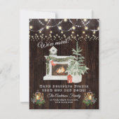 Charm We Have Moved Winter Vakantie Stemming Kaart (Voorkant)