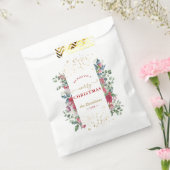 Charm we wensen u een prettige kerstkreet. bedankzakje (Gezegeld)