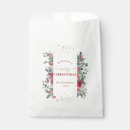 Charm we wensen u een prettige kerstkreet. bedankzakje