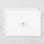 Charm Witte Watercolor Bloemen Bloeiende Trouwdag Save The Date (Achterkant)
