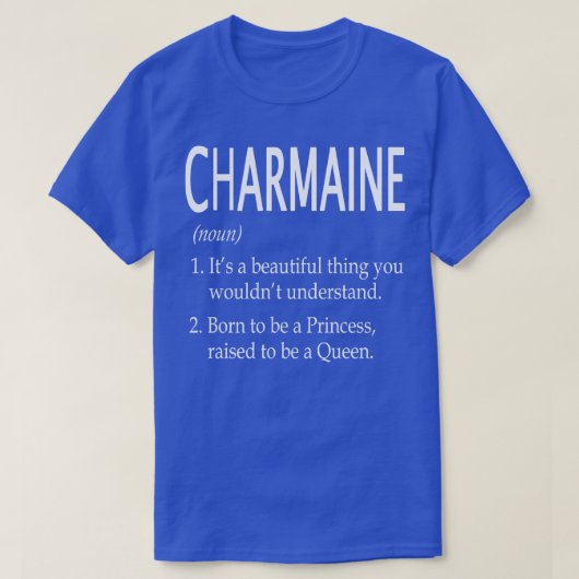 Charmaine Naam Gift 40 T-shirt (Design voorkant)